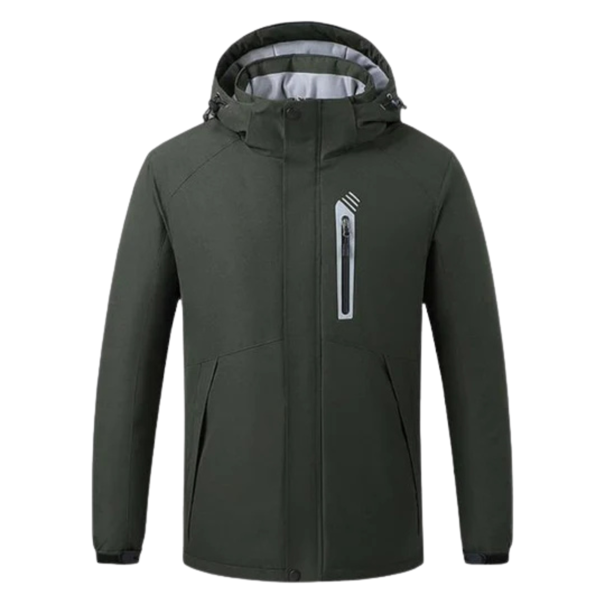 Heated Ski Jacket Army Green