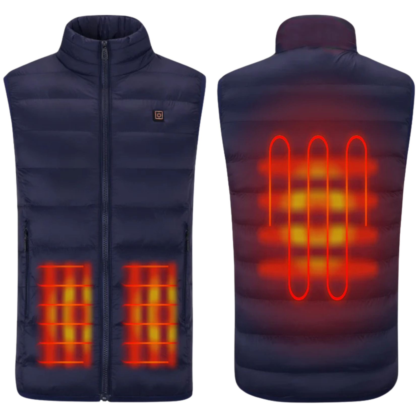 Navy Heated Vest 3 Heat Zone