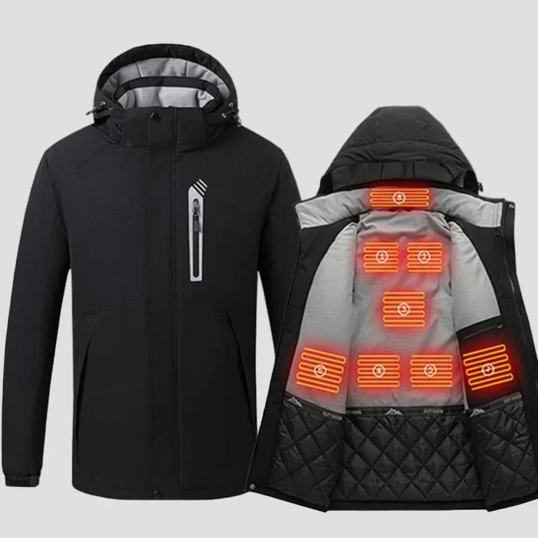 Heated Ski Jacket Black