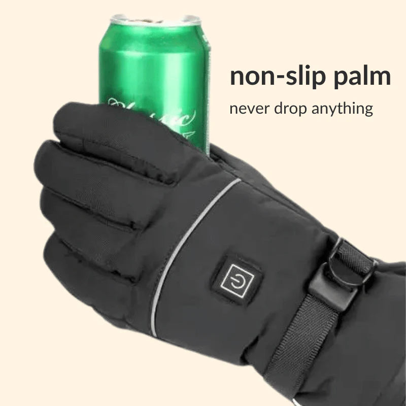 Heated Gloves Anti Slip Black
