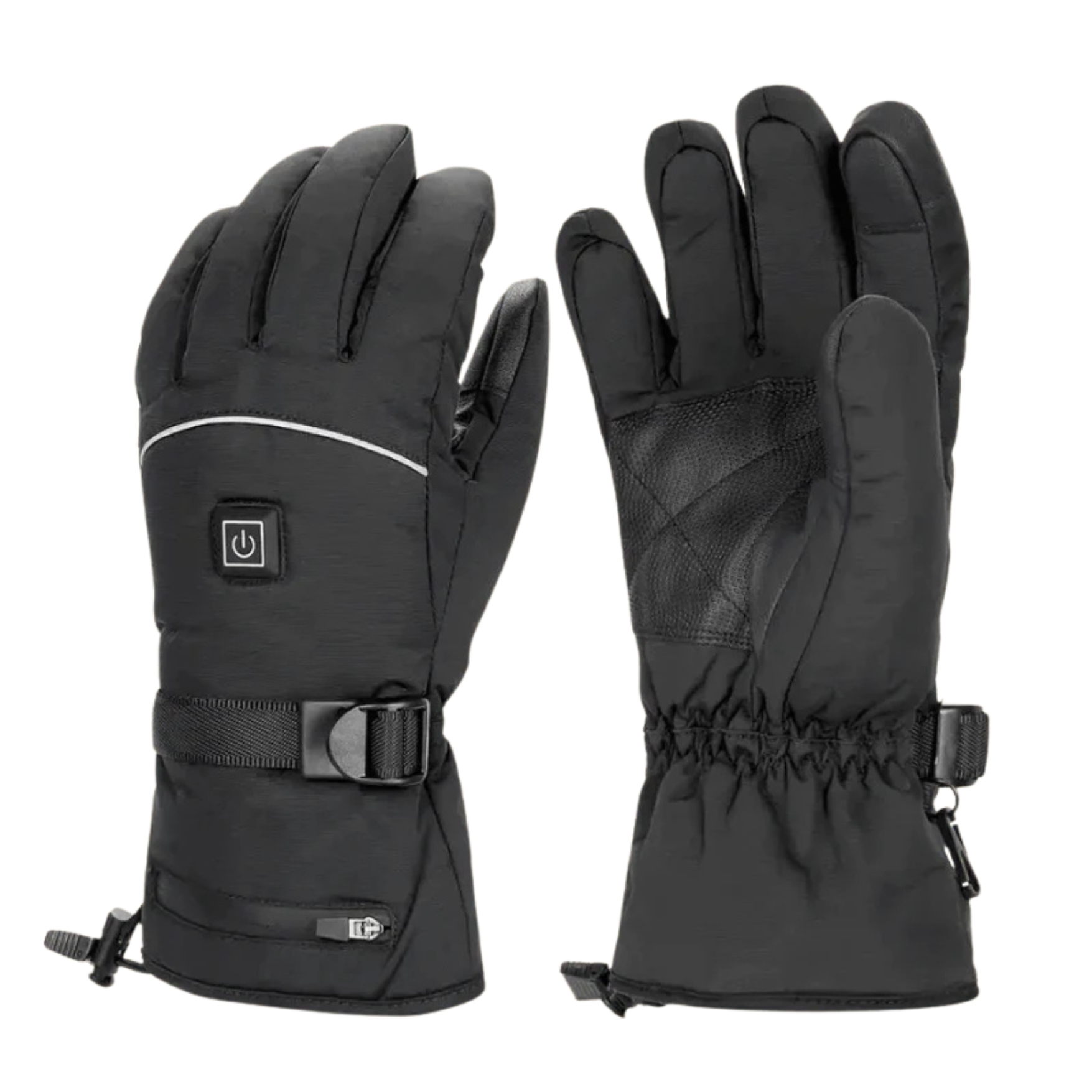 Heated Gloves Anti Slip Black