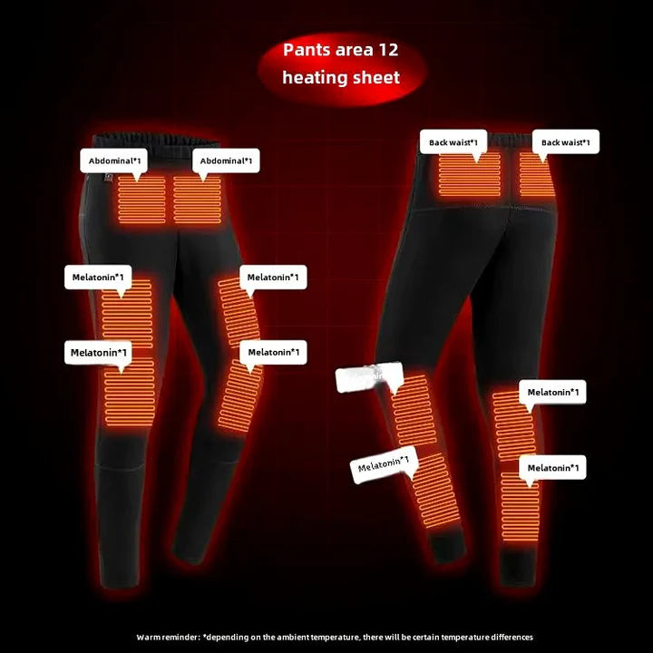 Men's 28 Area Heated Thermals Grey