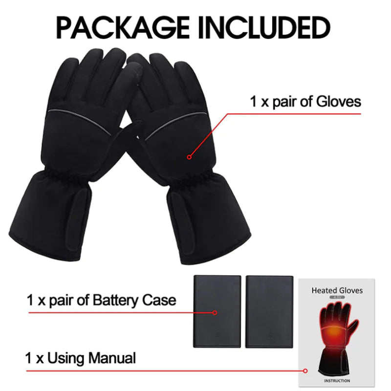 Heated Gloves Black