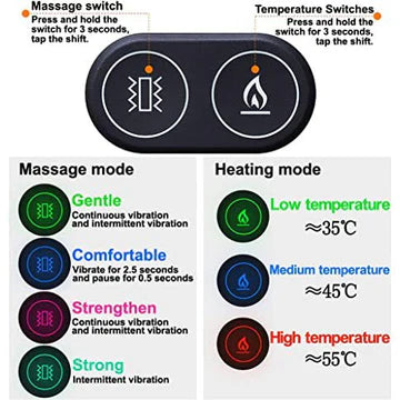 Heated Massage Scarf Red