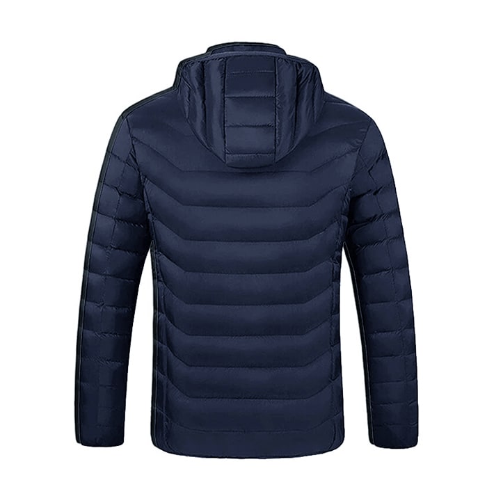 Heated Puffer Jacket Blue