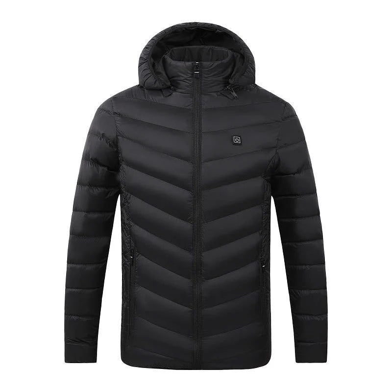 Heated Puffer Jacket Black