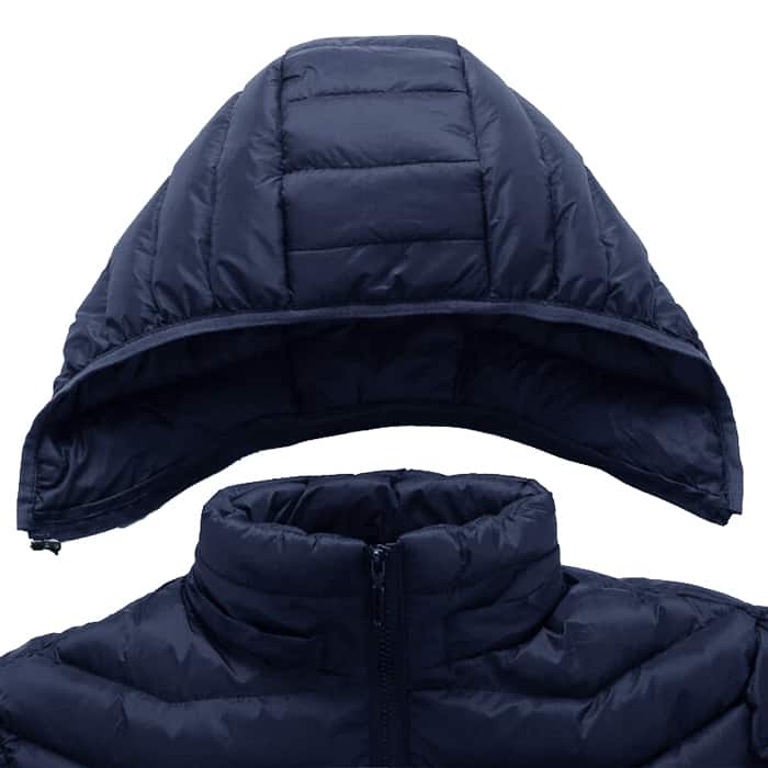 Heated Puffer Jacket Blue